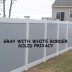 New York Fence(Gray and White Colored)